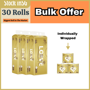 [Bulk Offer] 30 ROLLS Breeze清风 GOLD Series - Luxurious 4-Ply (200g Per Roll)