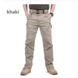 Slim Stretchable Tactical Pants for Men Military Cargo Pants with Multiple Pockets Waterproof Outdoor Hiking Casual Army Pants Pantalon for Men
