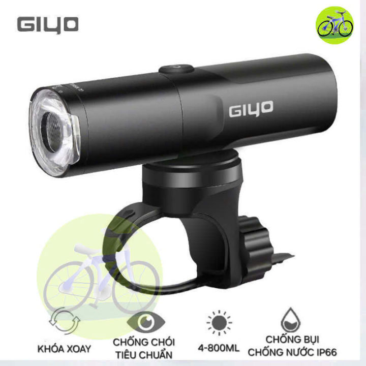 [HCM] Đèn Pha Xe Đạp Siêu Sáng Giyo Độ Sáng 400-800 Lumens, Vỏ Hợp Kim ...