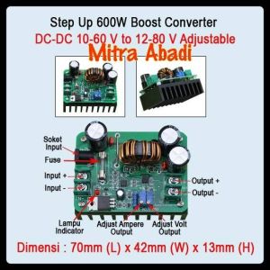Step UP Boost Converter 600 Watt 12-80V DC-DC Adjustable