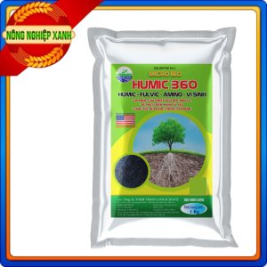 Humic 360 kích rễ dưỡng rễ tăng vi sinh vật giúp đất tơi xốp - gói 1kg tan