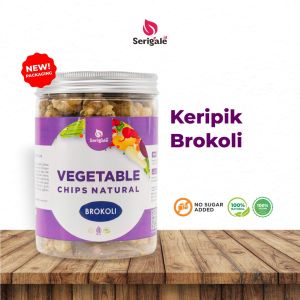 Serigale Keripik Brokoli Camilan Sehat Diet Kemasan Baru 650ml - New Paskaging