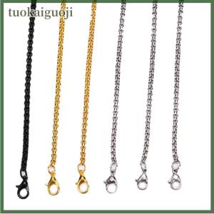 tuokaiguoji Fashion 3MM Stainless Steel Keel Chain Necklace Men Women Necklace Jewelry Gift