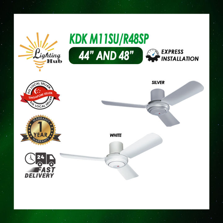 KDK Ceiling Fan (M11SU/ R48SP) / WITH REMOTE CONTROL / 3 ABS BLADE / 3
