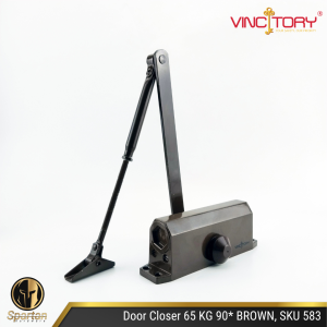 Door Closer Penahan Pintu Penutup Pintu Otomatis Hold Open 90 Derajat Silver 575