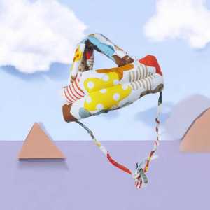 Topi Pelindung Kepala Bayi Anti-Fall 360 Derajat dengan Desain Lembut & Nyaman - Warna Biru Tua dengan Motif Ajaib