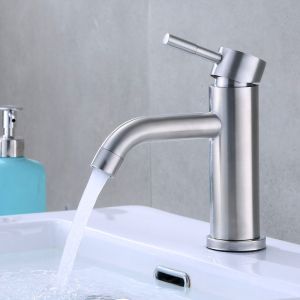 Bathroom basin faucet sink faucet 304 stainless steel hot and cold faucet Tap