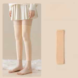 Thick Cashmere Knee Pads for Fall Winter Comfort Extra-Long Warm Cashmere Knee Brace Old Cold Legs Protector Men And Women