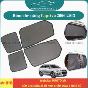 Rèm Che Nắng Xe Captiva 2006-2015 - Hàng Loại 1 Mr Ô Tô vải dày chống nắng tốt dễ lắp đặt vừa khít - Đế nhựa