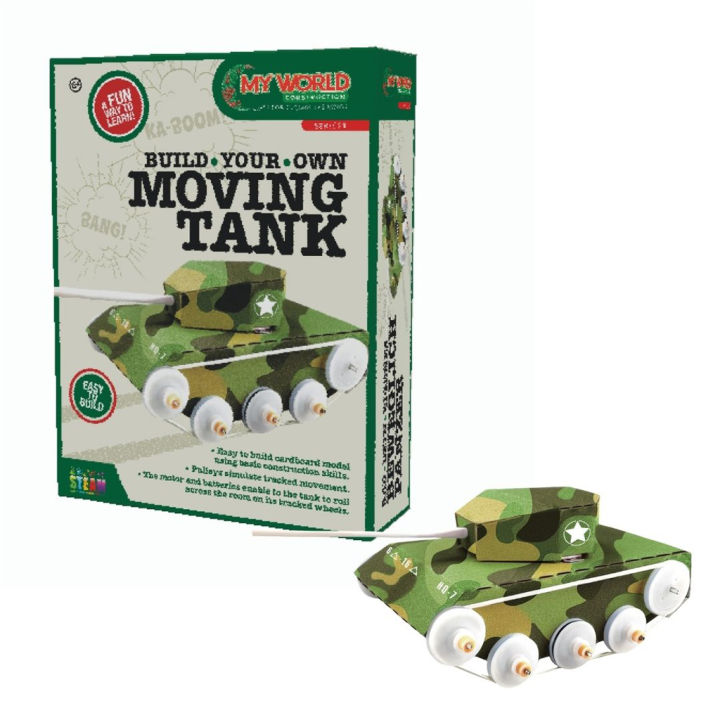 FUNTIME GIFTS Build Your Own Moving Tank Easy To Build Using Basic ...