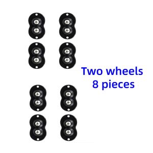 4pcs/SET Adhesive Universal Swivel Wheel Punch-free with Stainless Steel Ball Silent Furniture Pulley Caster