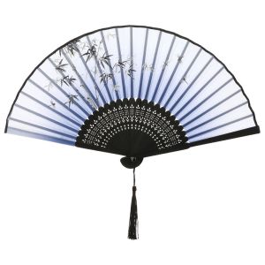 CHLOCH Quà Tặng Máy tính để bàn Đồ Trang Trí Elegent Trang Trí nội thất Trung Quốc Vẽ Tranh Theo Phong Cách Cầm tay Quạt cầm tay Khiêu vũ Đạo Cụ Biểu Diễn Bamboo Folding Fan