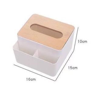 Tissue Storage Box Multifunctional Desktop Storage Box with Lid Office Desk Storage Box