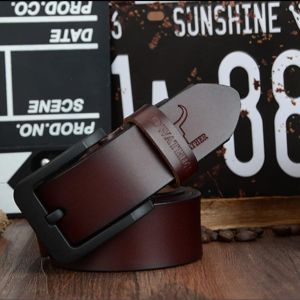 CLOUDSID Ikat Pinggang Kulit Pria - Gesper Sabuk Bahan Kulit Sapi Pria Impor Santai elegan fashion bisnis