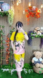 AJU WANITA TERBARU SETELAN WANITA KEKINIAN 11033 L dan 2L STELAN SET TRENDI