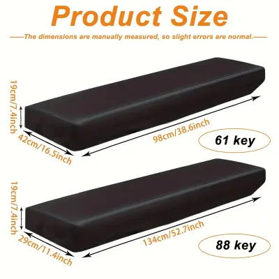 61/88 Keys Electric Piano Keyboard Dust Cover Adjustable Electric Piano Keyboard Covers for Digital Electric Pianos