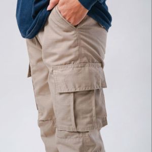 USO Celana Cargo Pria Panjang HijauArmy Premium Reguler Fit Bahan Ripstop Big Size