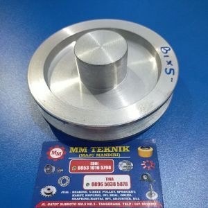 Pully B1 x 5" AS 0(Buntu) 12 14 15 16 17 18 19 20 24 25 28 mm 1" (1 inch) Allumunium Alluminium Poli B1 x 5 inchi Alumunium Pulley All 5 inch B1x5" B1x5 B 1x5" 1x5 Puli Pulli lobang lubang