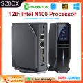 SZBOX S1 Mini PC Intel Alder Lake N100/N97 Mini PC Windows 11 DDR4 16GB 2TB SSD Ultra Pocket Office/Gaming Computer Dual LAN 4K 60Hz RGB Light. 
