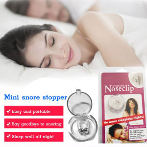 Silicone Magnetic Nose Clip Snoring Stopper Device Anti-Snoring Mini Magnetic Nose Plugs Magnetic Sounders Nose Clips