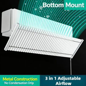 Air Conditioner Wind Deflector Aluminum Louver Anti Direct Blow Air Guide Covers For Wall Mounted AC