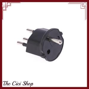 [The Cici Shop] 1Pc Plug Travel Adapter Europe German TO Swiss Plugs 10A 250V Power Plug EU To Switzerland Electrical Plug Adapter