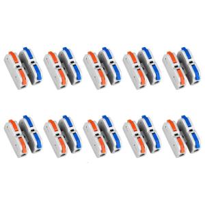 10Pieces Practical 2 Poles Cable Connectors for Efficient 12V Wiring Solution In Car and Trucks Easy Installion Designs
