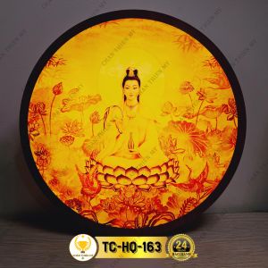 Đèn Thờ Hào Quang Trúc Chỉ In Nhiều Mẫu Trang Trí Bàn Thờ Treo Tượng Phật CTC-HQ-02