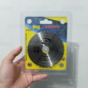 CPT NATIONAL Mata Gerinda 4" x 72 T Pisau Gergaji Potong Kayu Triplek Akrilik