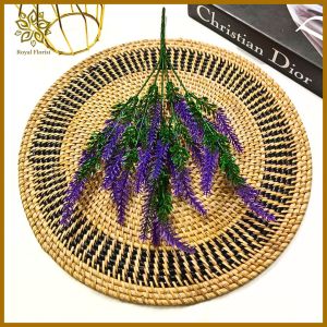 Bunga Lavender Pamelo 5 Cabang Plastik Bedak/Bunga Artificial/Bunga Hias/Bunga Dekorasi(NK-208)