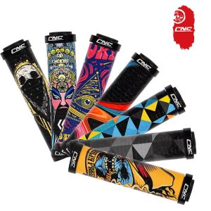 Tay Nắm Silicon Xe Đạp CNC Tay Nắm Ghi Đông Xe Đạp Leo Núi MTB Ultraight Khóa Kép Chống Trượt Chống Sốc Trên Tay Cầm Xe Đạp