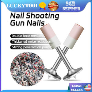600pcs Round Nail Gun Rivet Gun Bullet Nail Gun Concrete Fire Nail Gun Ceiling Round Nail 25mm Artifact Nail Paku Tembak