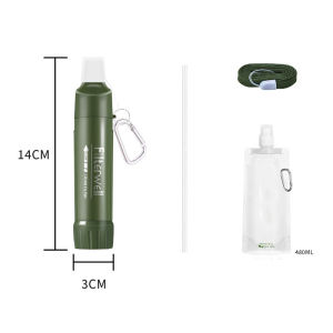 Survival Water Purifier Portable Hiking Survival Equipment Travel Emergency Living Direct Drink Tool