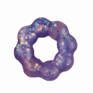 FORESTRY Sequin Donut Maltose Fidgets Toys Elasticity Fun Squeeze Maltose Decompression Bracelet Bracelet Toy Handmade Donut Pinching Fun Toy Decompression Toy