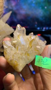 Đá thạch Anh vàng Citrine thanh tẩy thiền định tarot cực mạnh Clear Quartz Natural 432