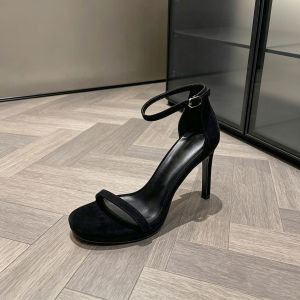 [Free Shipping] Plus-Size One-Strap Ultra-High-Heeled Solid-Color Open-Toe Fashionable Waterproof Platform Sandals Princess-Style New WomenS Sandals