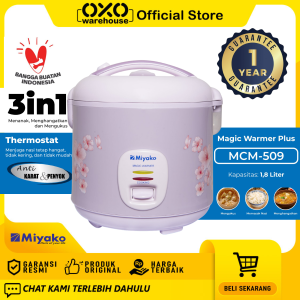 Miyako Rice Cooker MCM 509 Garansi Resmi Termurah Kapasitas Besar 18 Liter Terlaris