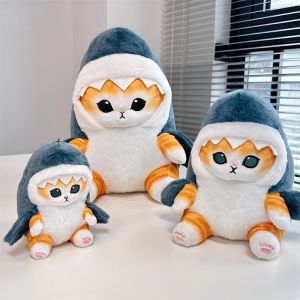 【Damaiii】COD ตุ๊กตาผ้า รูปแมวฉลามน่ารัก หมอนตุ๊กตา ตุ๊กตาฉลาม ของเล่นสําหรับเด็ก ของขวัญวันเกิด
