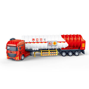 Oversized Tank Truck Simulation Sprinkler Truck Gas Tank Truck Half-Hanging Engineering Truck Childrens Toys