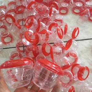 Cóng ăn uống nhựa cho chim chào mào chích choè chim yến chim khuyên 1 chiếc. Phụ kiện lồng chim giá rẻ