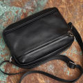 Genuine Leather Men Shoulder Bag Vintage Messenger Bags Male Crossbody Bags Man's Handbag Sling Bag iPAD 9.7 Inch NASVA. 