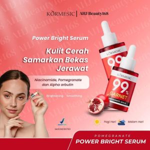 [BPOM] KORMESIC Pomegranate Niacinamide Power Bright White Serum Wajah 30 ml | Serum Niacinamide Serum Alpha Arbutin Mencerahkan Whitening Facial Serum Brightening Serum