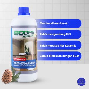 FLASH SALE !!! BODAS  KEMASAN 1 LT  FREE KUAS + PACKING AMAN  BODAS KEMBALIKAN KERAMIK KAMAR MANDI & TOILET GLOOWING TANPA DI SIKAT CUKUP DI KUAS KERAK MEMBANDAL TUNTAS  HEMAT TENAGA DAN WAKTU  CLEER PORSELEN SERBAGUNA EXTRA AMPUH DAN CEPAT