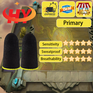 HY Gaming Finger Sleeve Professional Game Gloves Silver Cloth For CODM Thumb Sleeves Glove