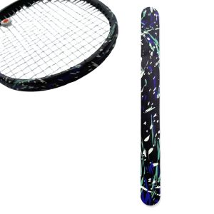 NEXTYOO High Elastic Tennis Racket Edge Sticker Anti-friction PU Racket Edge Protector Personality Durable Tennis Racket Edge Protection Strip Tennis Court
