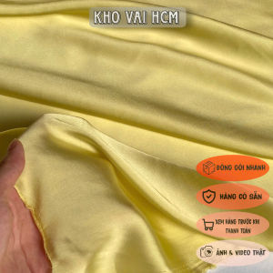 Vải Phi Mỏng Màu Vàng Chanh Khổ 1m55 - May Váy Đầm Bộ Đồ Thiết Kế - Bóng Mỏng Không Giãn
