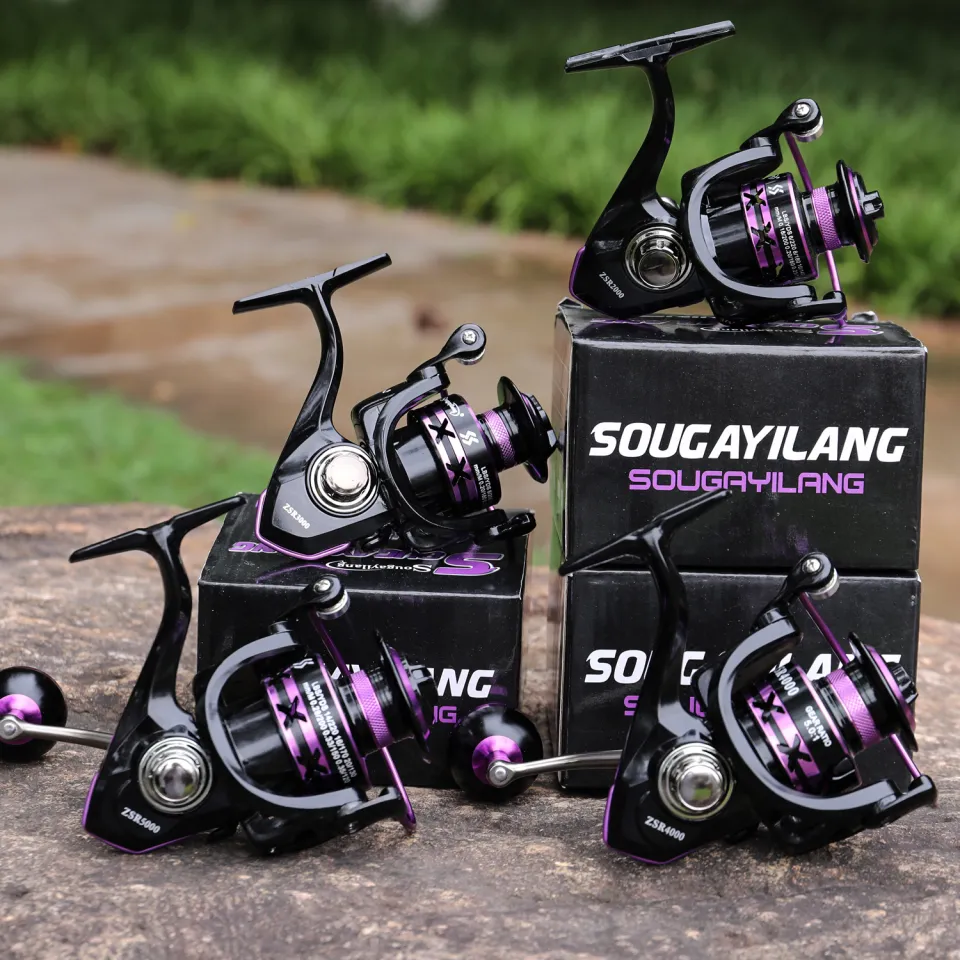 Sougayilang Spinning Reel 2000-5000 Purple Fishing Reel Superior