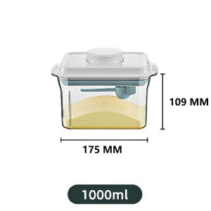 Ankou กล่องใส่นมผง สูญญากาศ ของแท้ ป้องกันความชื้น พร้อมที่แขวนช้อนแยก กล่องเก็บนมผง กระปุกใส่นมผง กล่องสูญญากาศ กล่องใส่นม ของใช้เด็ก