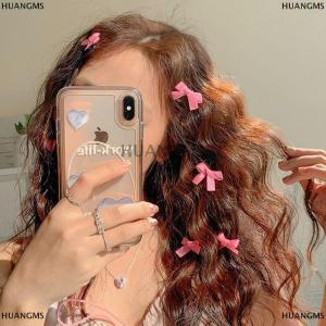 [COD] HUANGMS 10PCS Bowknot Hair Clips Sweet Ballet Ribbon Bow Hairpins Bang Clip Korean Girls Mini Grabs Clips Headwear Hair Accessories