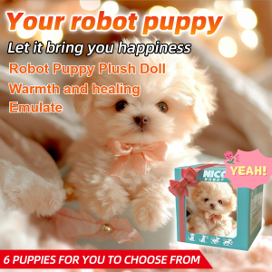 【My Puppy Robot】Electric Simulation Puppy Plush Toys Realistic Teddy Simulation Dog Interactive Cute Dog Robot Smart Called Walking Toy Electronic Pet Kids Gift